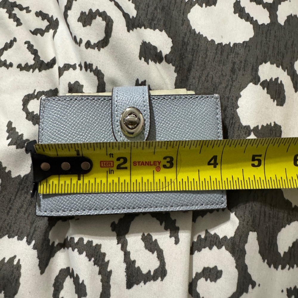 Coach Pale blue Leather Card Holder - Picture 14 of 16